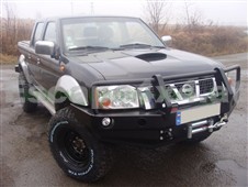 HD-Windenstoßstange für Nissan Navara D22 (01-04) - mit Rammschutz